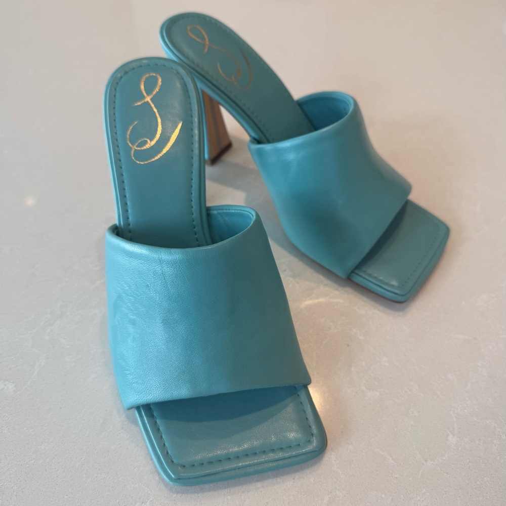 Elegant Blue Women's Slide Sandals